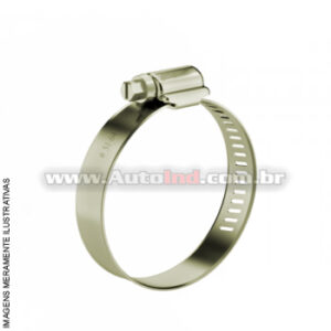 Abraçadeira Rosca Sem Fim Inox - Largura 14mm