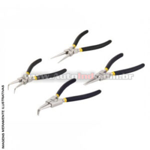 KIT ALICATE ANÉIS - 4 PEÇAS (2 PÇS 6.1/2" - 2 PÇS 7")